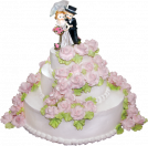 Торт №15 свадебный сливочный фото