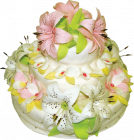 Торт №25 Виктория (три лилии) фото